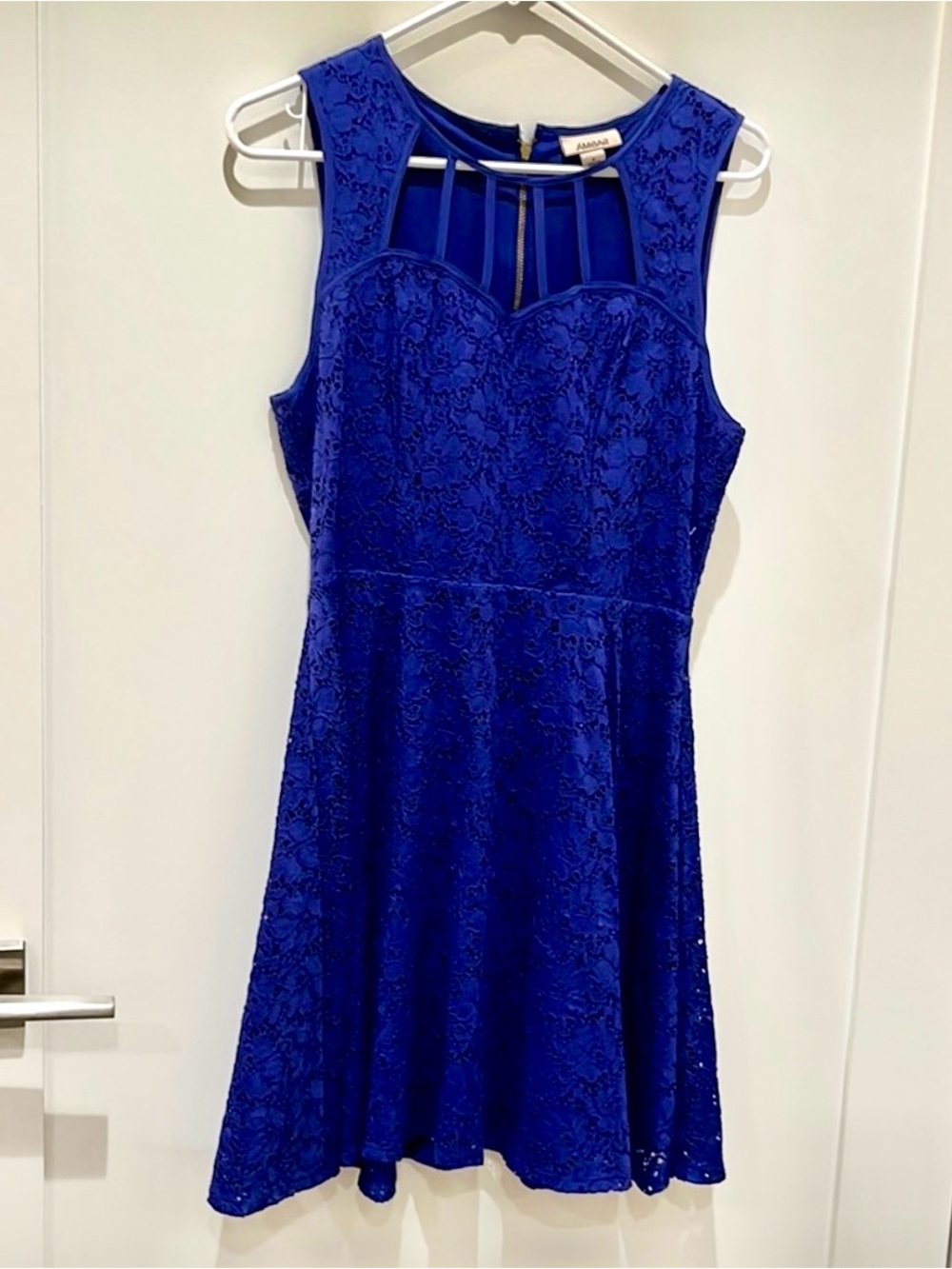 Purple/blue size 7 knee length dress